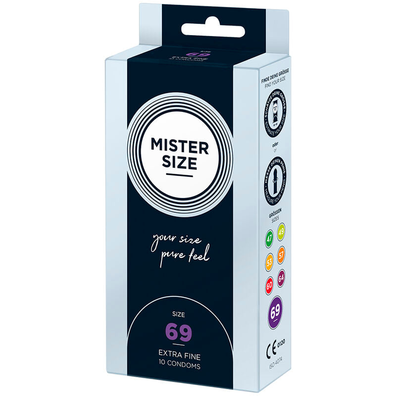 MISTER SIZE - CONDOMS SIZE XXXL 69 MM (10 UNITS)