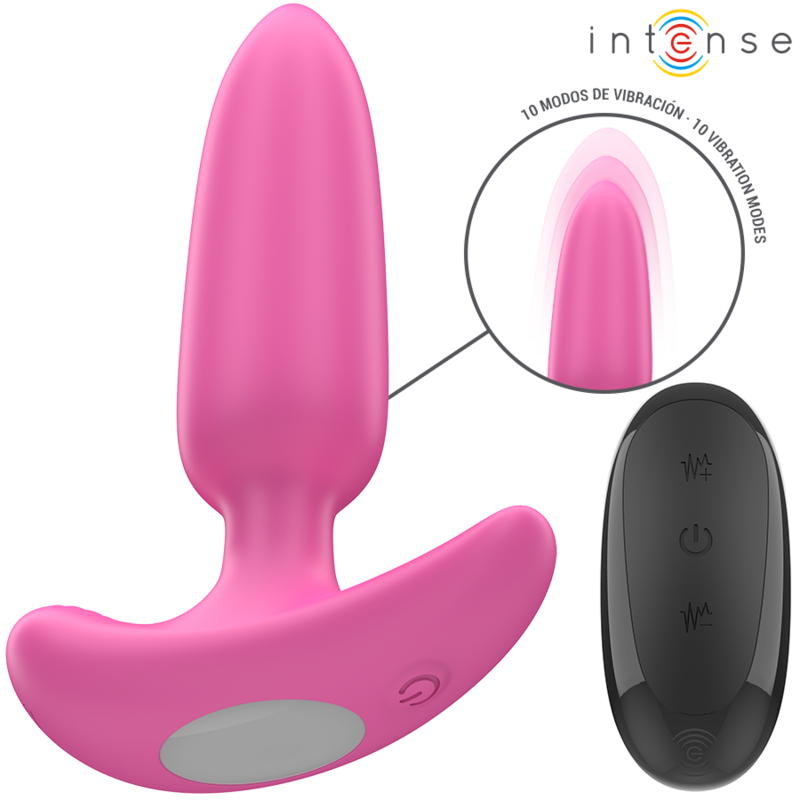 INTENSE - ROSS ANAL PLUG 10 VIBRATIONS PINK REMOTE CONTROL