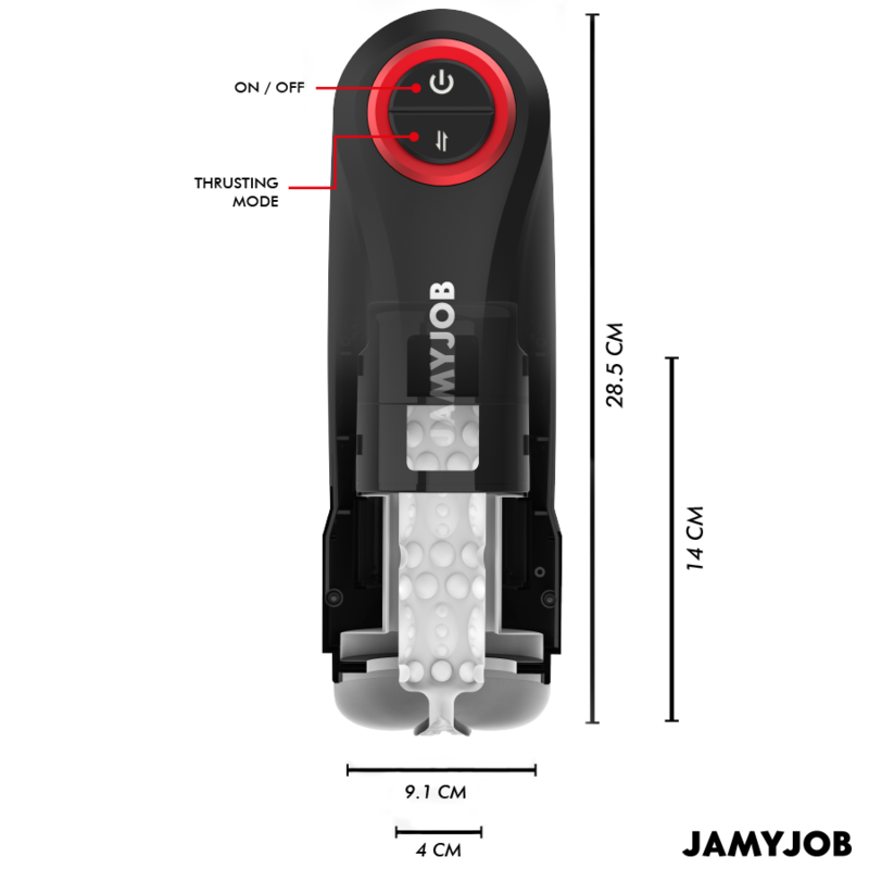 JAMYJOB - GRAVITY AUTOMATIC VAGINA MASTURBATOR 5 THRUSTING MODES AND SOUND EFFECT