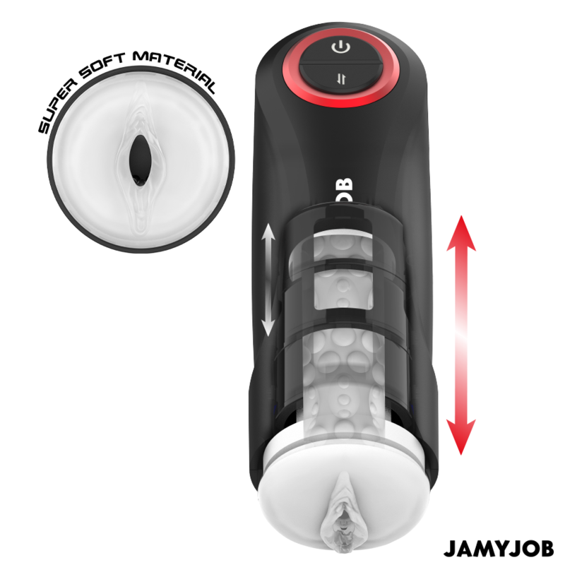 JAMYJOB - GRAVITY AUTOMATIC VAGINA MASTURBATOR 5 THRUSTING MODES AND SOUND EFFECT