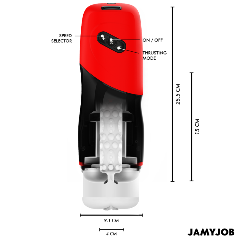 JAMYJOB - XPEED AUTOMATIC VAGINA MASTURBATOR 5 THRUSTING MODES AND SOUND EFFECT