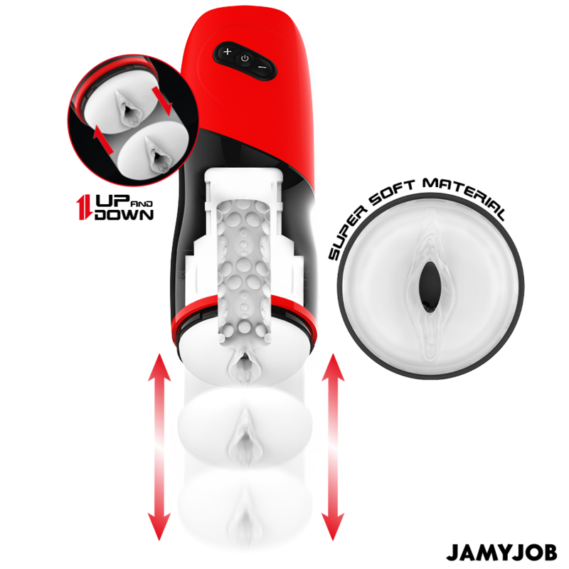 JAMYJOB - XPEED AUTOMATIC VAGINA MASTURBATOR 5 THRUSTING MODES AND SOUND EFFECT