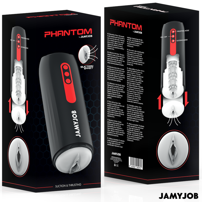 JAMYJOB - PHANTOM AUTOMATIC VAGINA MASTURBATOR 5 SUCTION AND THRUST MODES