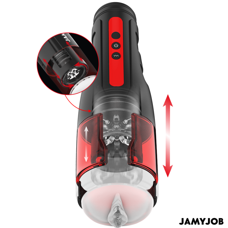 JAMYJOB - CYCLONE AUTOMATIC VAGINA MASTURBATOR 10 ROTATION AND THRUST MODES