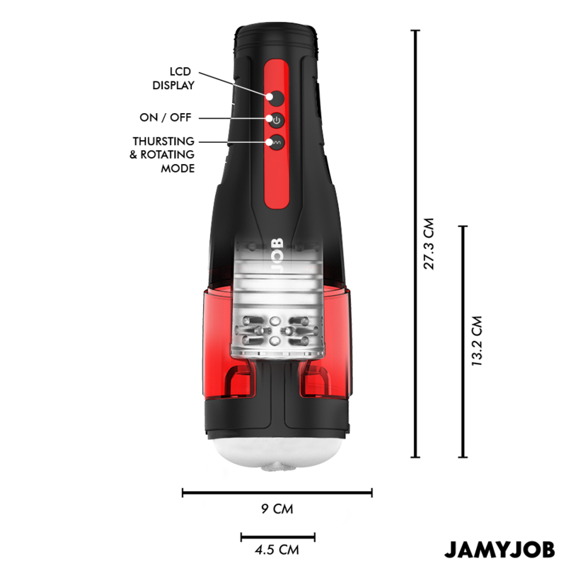 JAMYJOB - CYCLONE AUTOMATIC VAGINA MASTURBATOR 10 ROTATION AND THRUST MODES