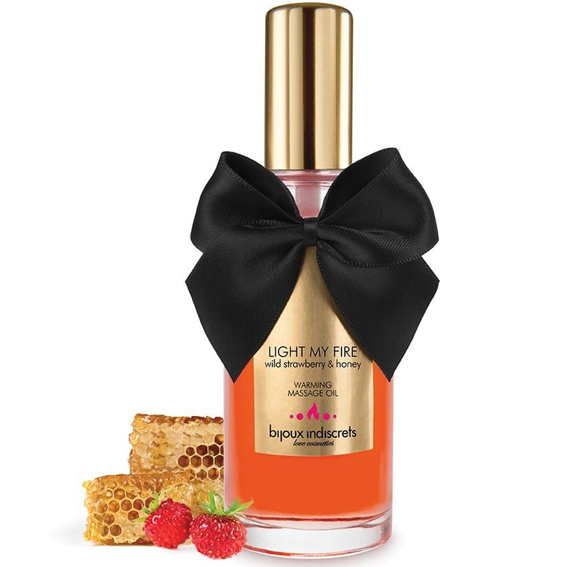 BIJOUX - MASSAGE OIL HEAT EFFECT STRAWBERRY AROMA