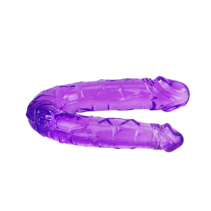 BAILE - DILDO DUPLO EM GELÉIA FLEXÍVEL LILS