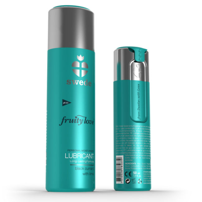 SWEDE - FRUITY LOVE LUBRIFICANTE GROSELHA PRETA LIMÃO 100 ML