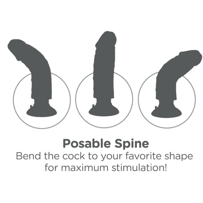 KING COCK - DILDO VIBRANTE 25,5 CM NATURAL