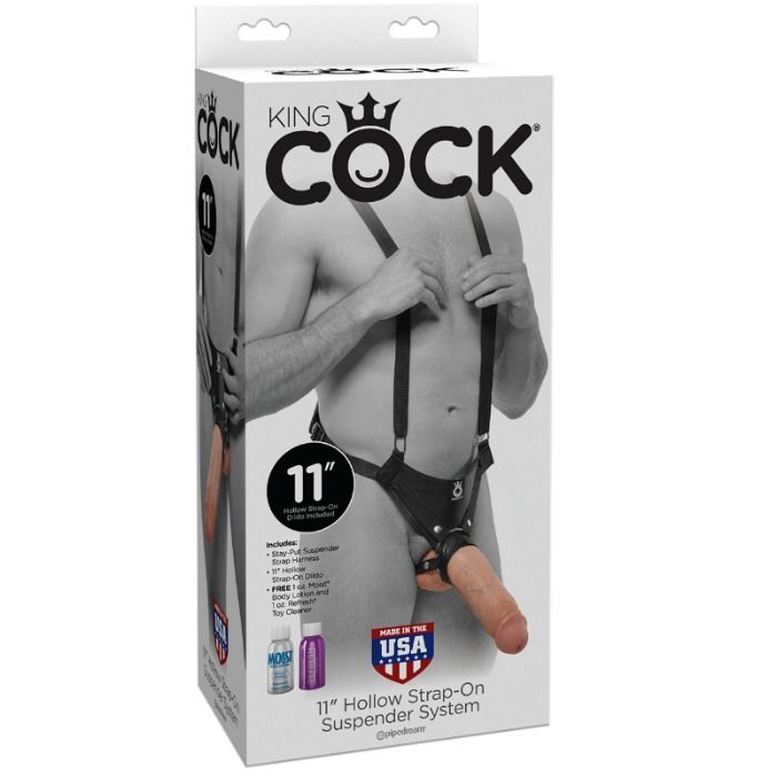 KING COCK - SISTEMA DE SUSPENSOR DE ALA OCA 28 CM CARNE