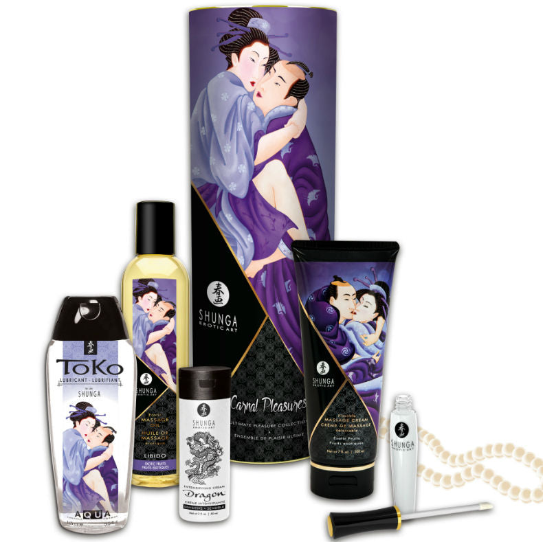 SHUNGA - KIT COLEÇÃO PRAZERES CARNAIS