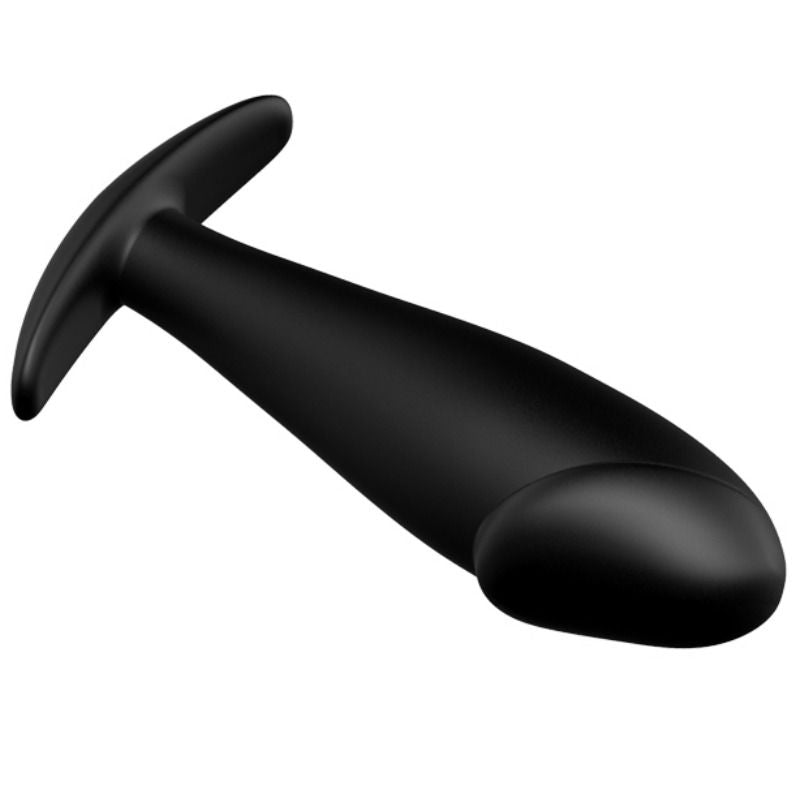 PRETTY LOVE - SILICONE ANAL PLUG FORMA DE PÊNIS E 12 MODOS DE VIBRAO PRETO