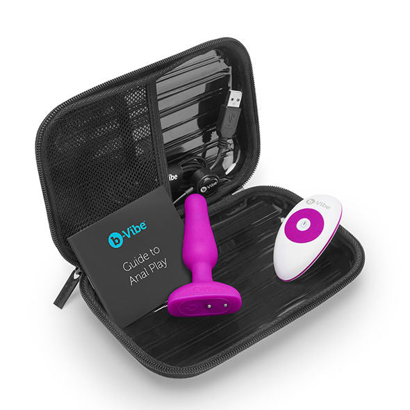 B-VIBE - NOVICE CONTROLE REMOTO PLUG ANAL FÚCSIA