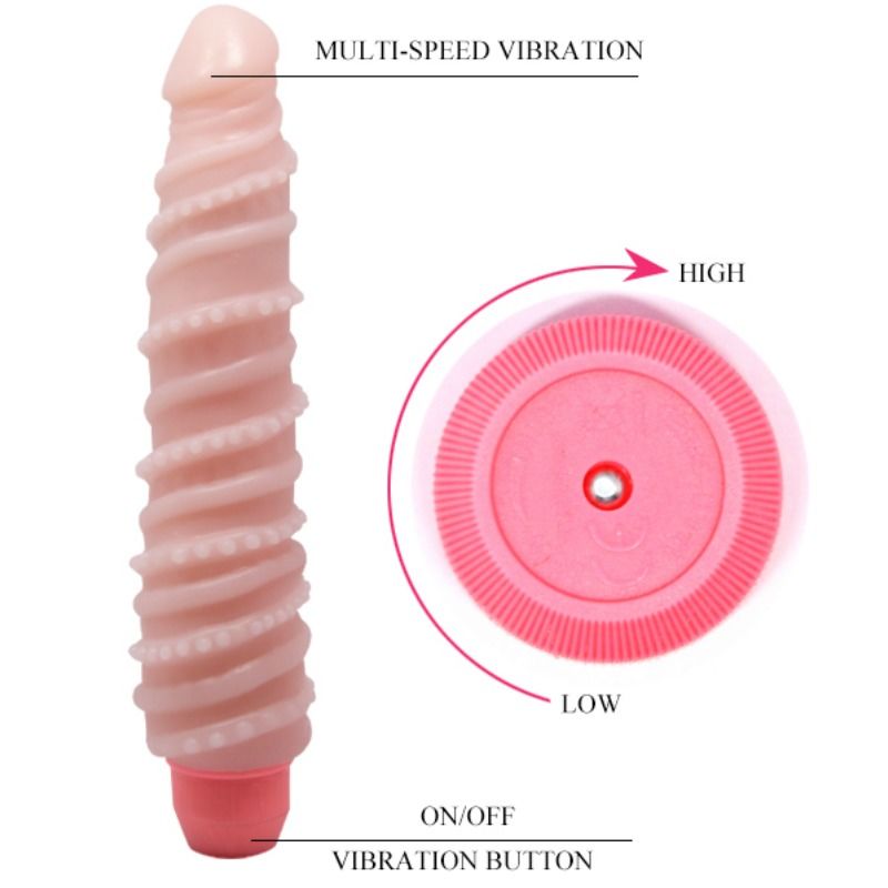 BAILE - VIBRADOR ESPIRAL SENSUAL FLEXI VIBE 19.5 CM