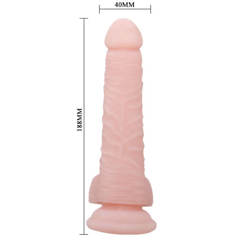 BAILE - DILDO NATURAL SUPER REALISTA 18.8 CM