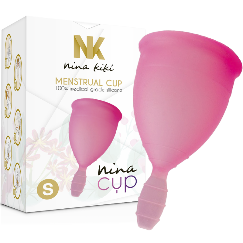 NINA KIKÍ - COPO MENSTRUAL ROSA - TAMANHO S