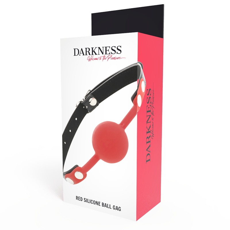 DARKNESS - MORDAÇA DE SILICONE VERMELHA