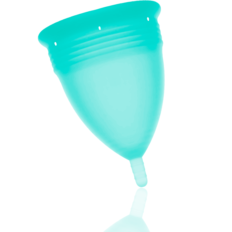 STERCUP - COPO MENSTRUAL DE SILICONE FDA AQUAMARINE - TAMANHO S