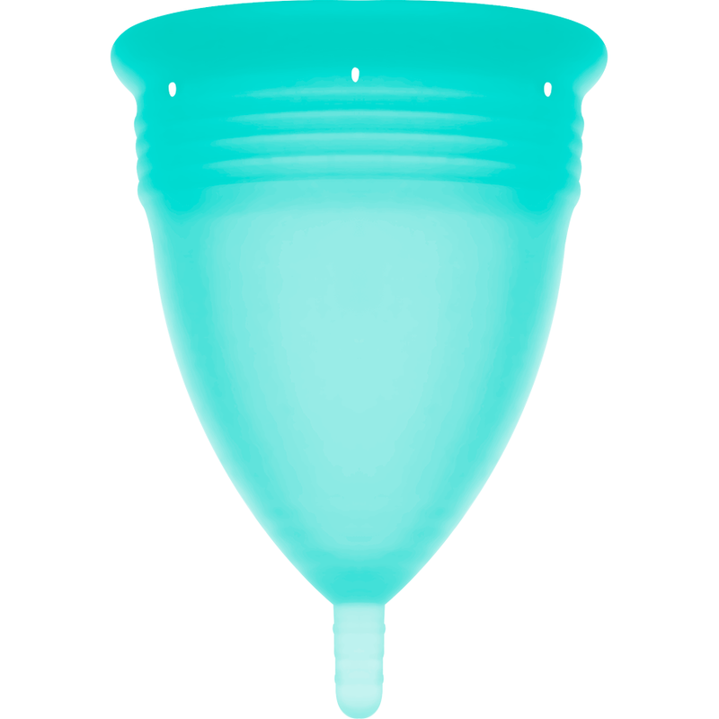 STERCUP - COPO MENSTRUAL DE SILICONE FDA AQUAMARINE - TAMANHO S