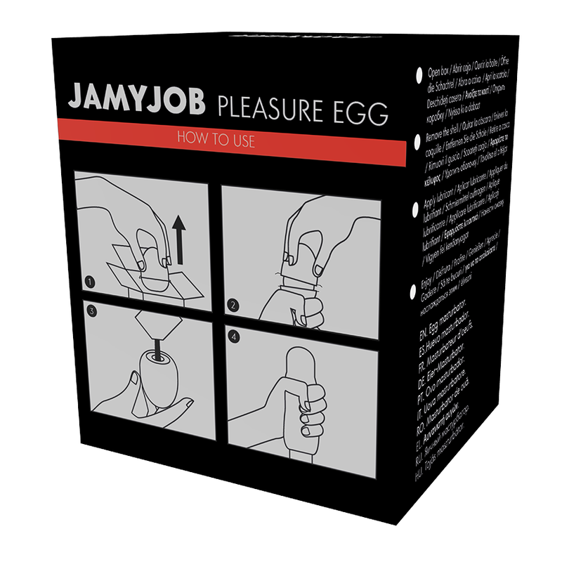 JAMYJOB -MASTURBADOR EGG VERSO PRETA DISCRETT