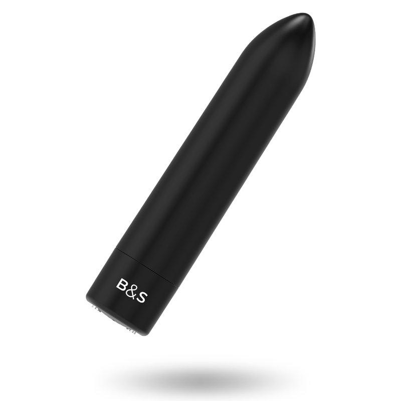 BLACK&SILVER - KERNEX 2 BLACK VIBRATING MAGNETIC BULLET