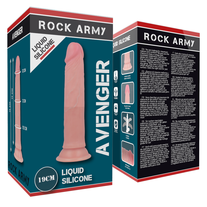 ROCKARMY - ROCKARMY LIQUID SILICONE PREMIUM AVENGER REALISTIC 19 CM -O- 3.98 CM