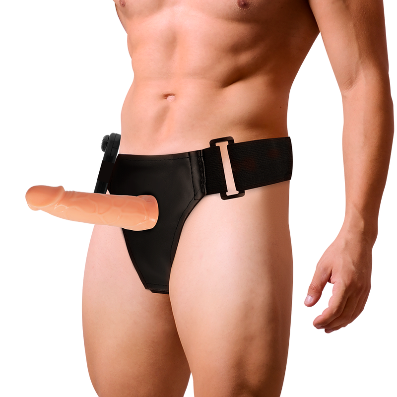 HARNESS ATTRACTION - WILLIAN HOLLOW RNES WITH VIBRATOR 17 CM -O- 4.5 CM