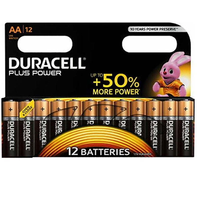 DURACELL - PLUS POWER BATTERY AA LR6 12UNITS