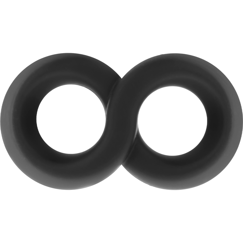 POWERING - SUPER FLEXIBLE AND RESISTANT PENIS AND TESTICLE RING PR12 BLACK