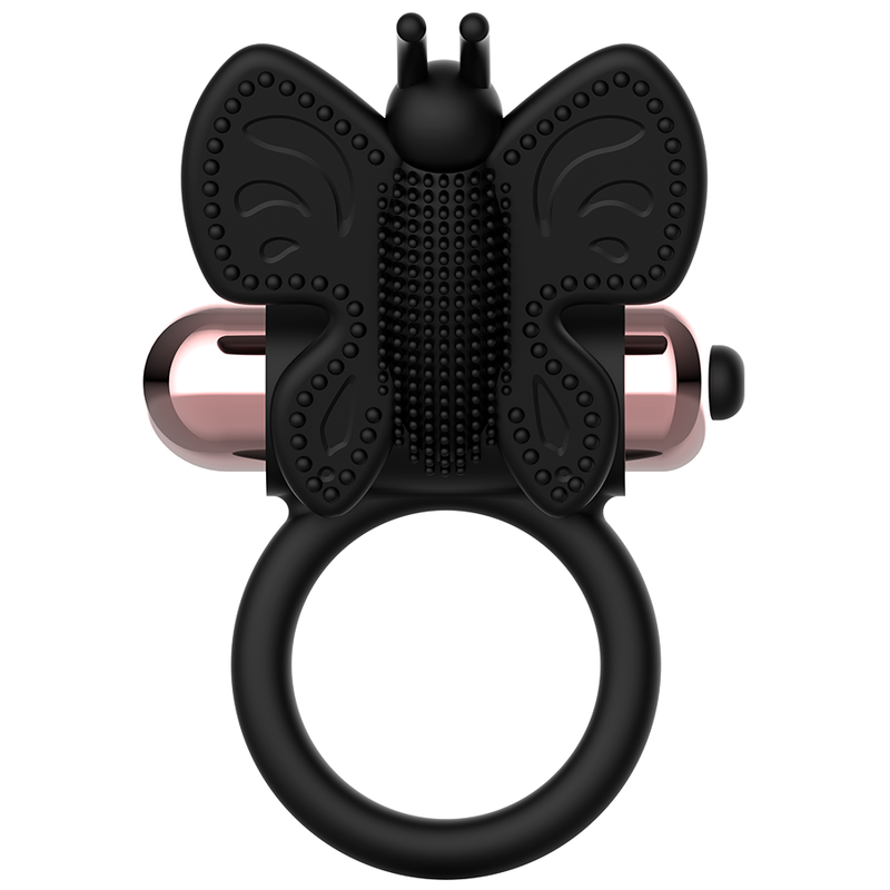 COQUETTE CHIC DESIRE - COCK RING BUTTERFLY WITH VIBRATOR BLACK/ GOLD