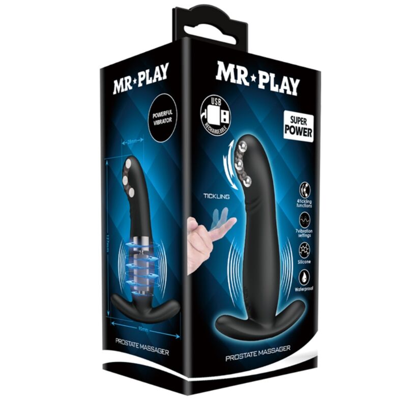 MR PLAY - RECHARGEABLE BLACK PROSTATE MASSAGER