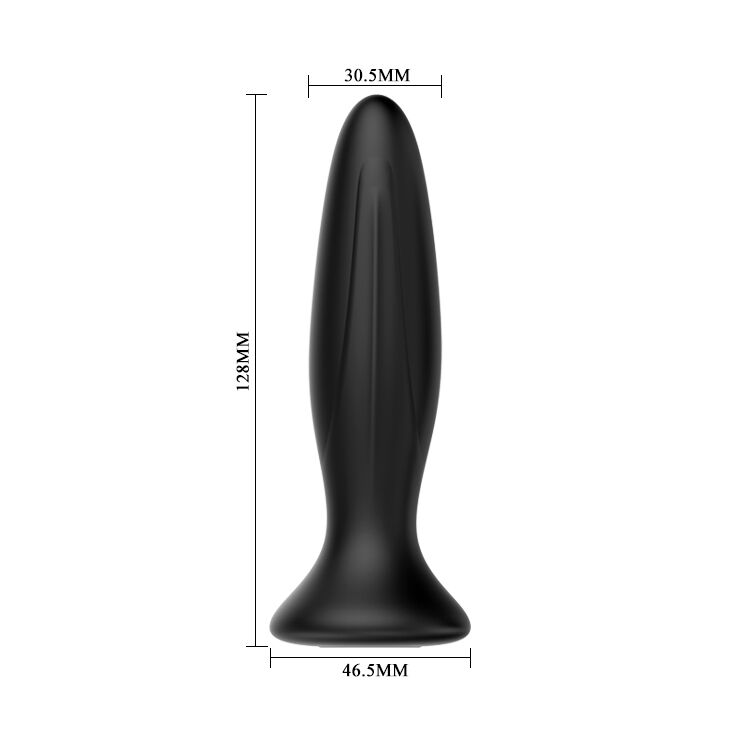 MR PLAY - RECHARGEABLE BLACK VIBRATOR ANAL PLUG