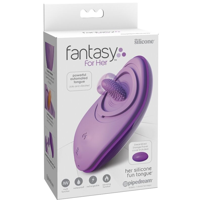 FANTASY FOR HER - HER SILICONE FUN TONGUE PURPLE