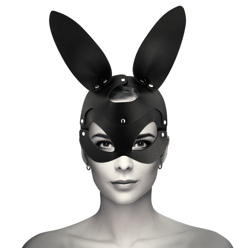 COQUETTE CHIC DESIRE - VEGAN LEATHER MASK WITH BUNNY EARS