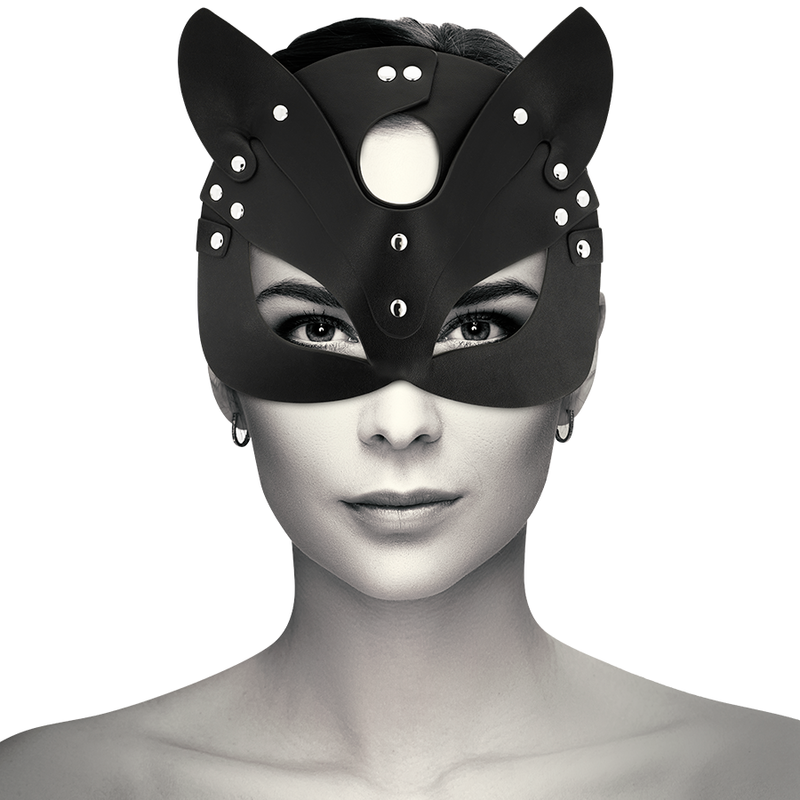 COQUETTE CHIC DESIRE - VEGAN LEATHER MASK WITH BUNNY EARS