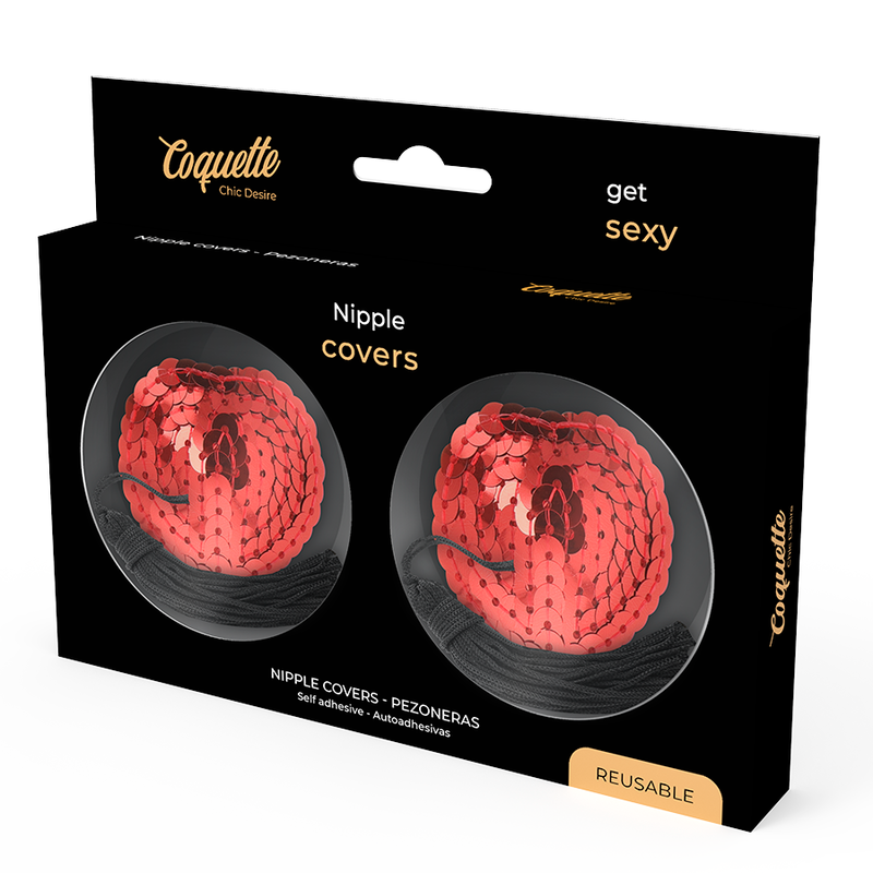 COQUETTE CHIC DESIRE - NIPPLE COVERS RED