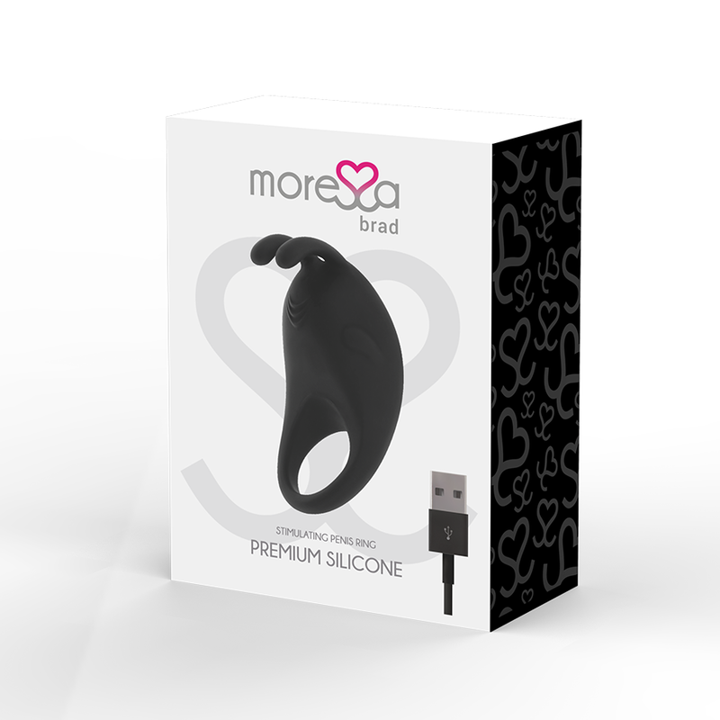 MORESSA - BRAD PREMIUM SILICONE RECARREGVEL PRETO