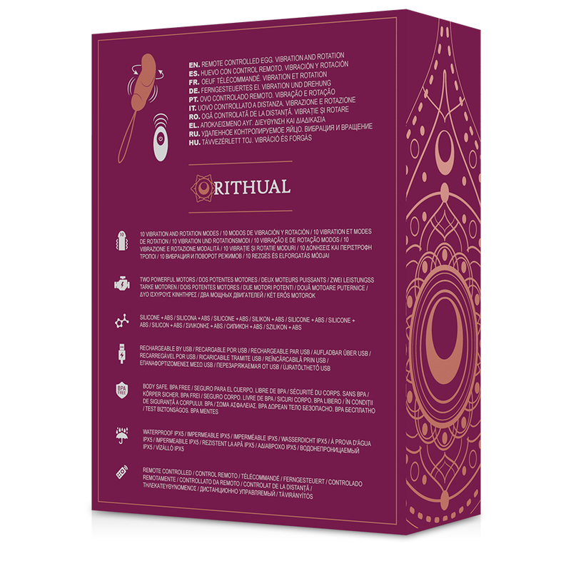 RITHUAL - ESHA EGG REMOTE CONTROL SYSTEM ROTATION + VIBRATION