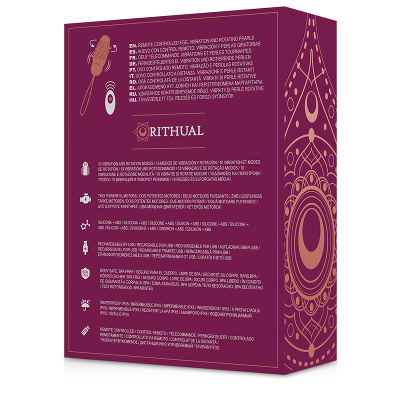 RITHUAL - SITA EGG REMOTE CONTROL BEAD ROTATION + VIBRATION