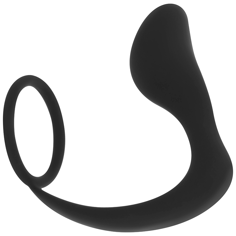 OHMAMA - SILICONE ANAL PLUG WITH RING 10.5 CM