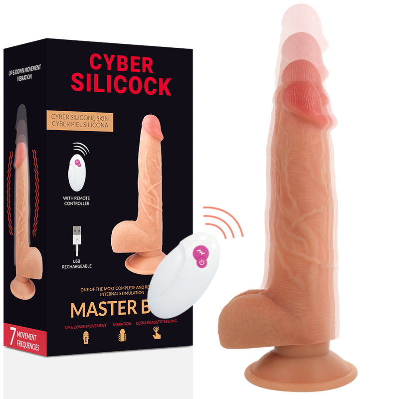 CYBER SILICOCK - CONTROLE REMOTO REALÍSTICO MASTER BEN 23.88 CM -O- 4.3 CM