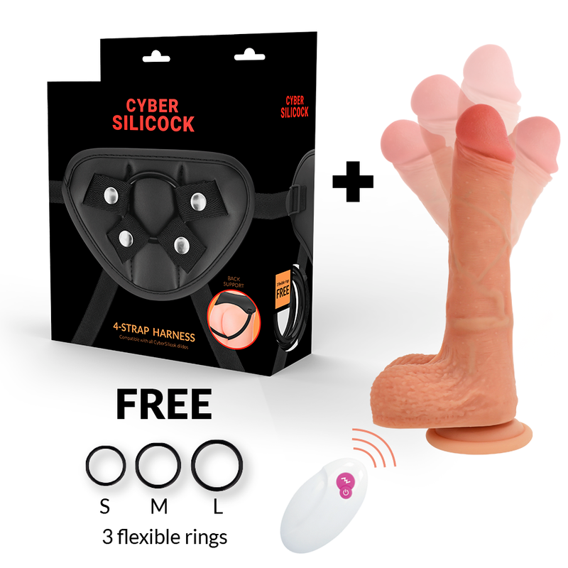 CYBER SILICOCK - STRAP-ON MR RICK REMOTE CONTROL