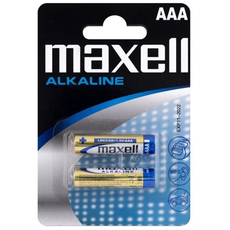 MAXELL - ALKALINE BATTERY AAA LR03 BLISTER * 2