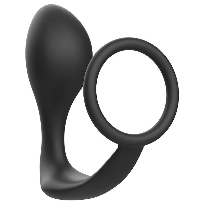 ADDICTED TOYS - ANAL PLUG WITH BLACK SILICONE RING