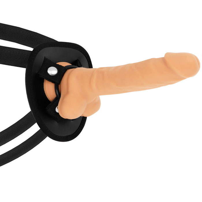 COCK MILLER - HARNESS + SILICONE DENSITY ARTICULABLE COCKSIL 19.5 CM